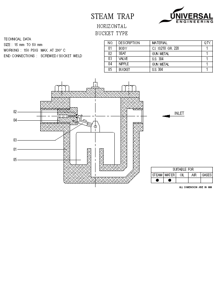 steam trap diagram universal valve steam trap diagram universal valve